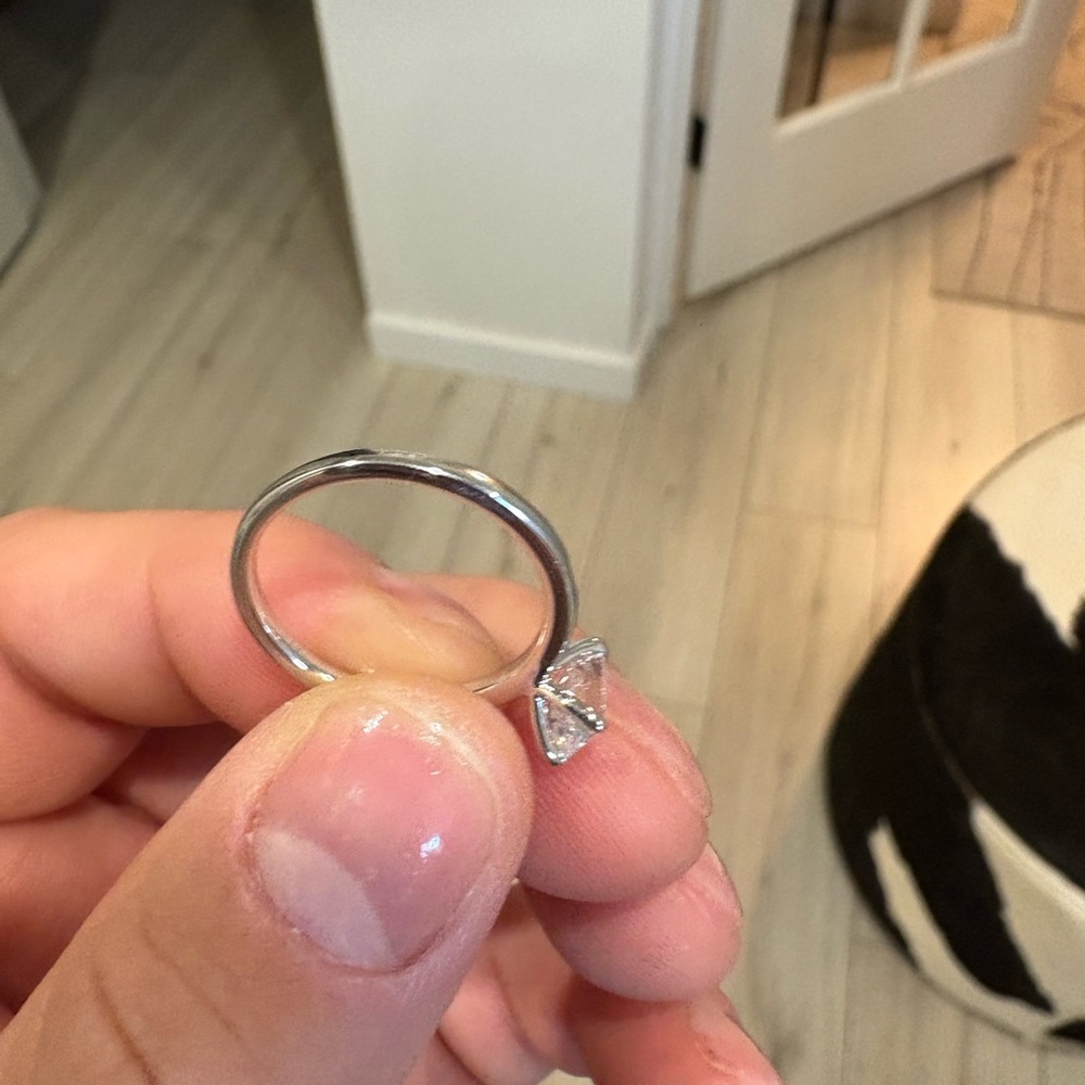Badgley Mischka Emerald cut lab Created Diamond 1.00 ctw - Picture 10 of 15